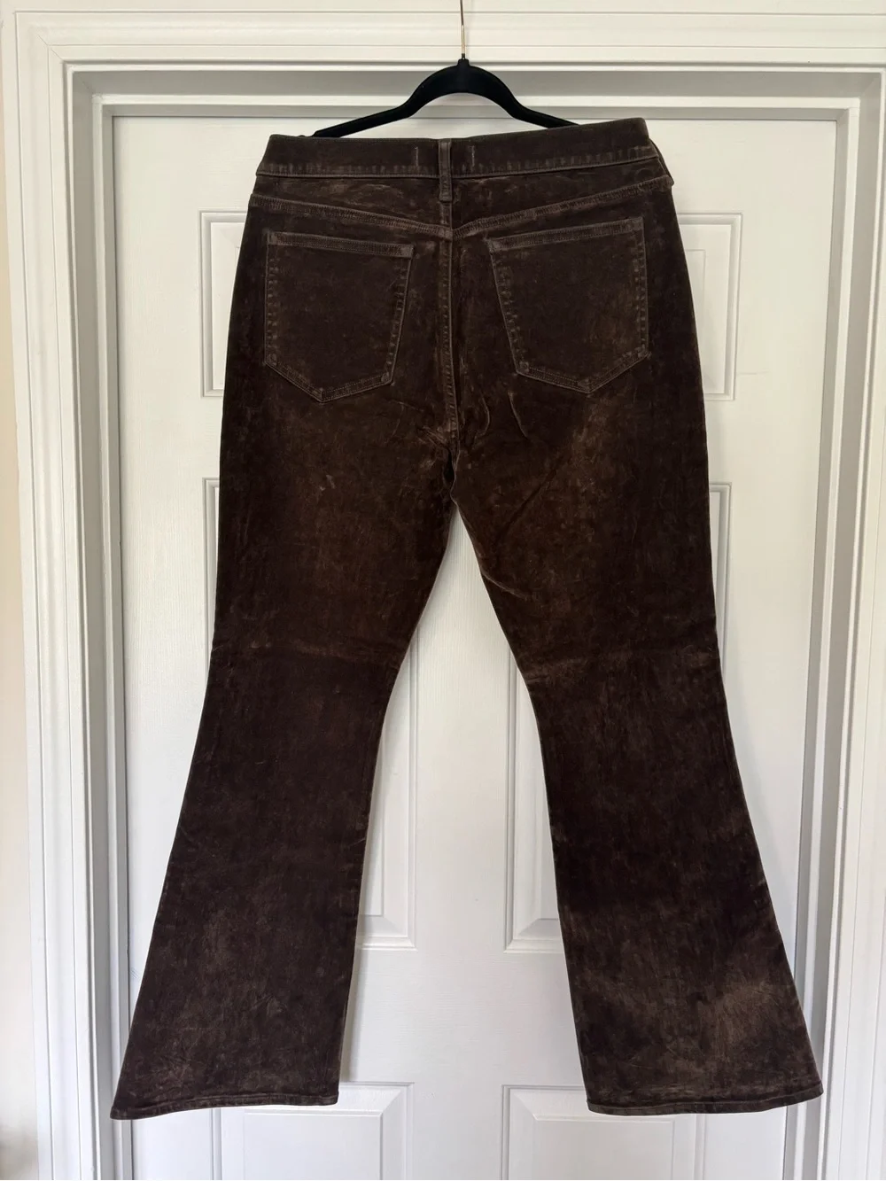Abercrombie & Fitch Brown Velvet Mid Rise Bootcut Pants Size 32